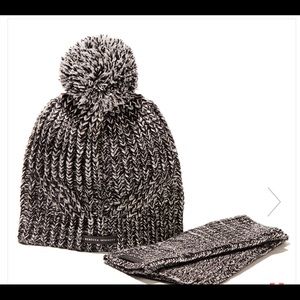 Rebecca Minkoff Marled Beanie & Arm Warmer Set
